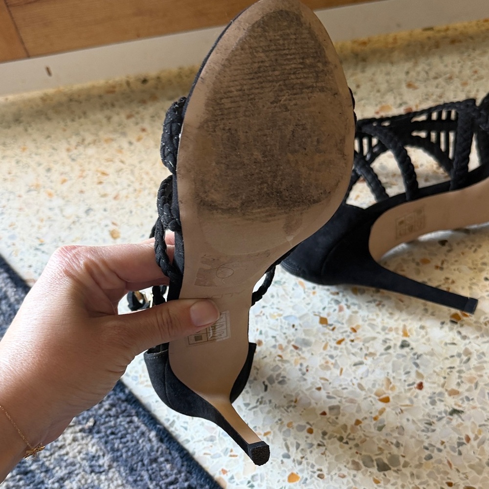 ALDO Giuliano Black Strappy Heeled Sandals - Picture 5 of 7